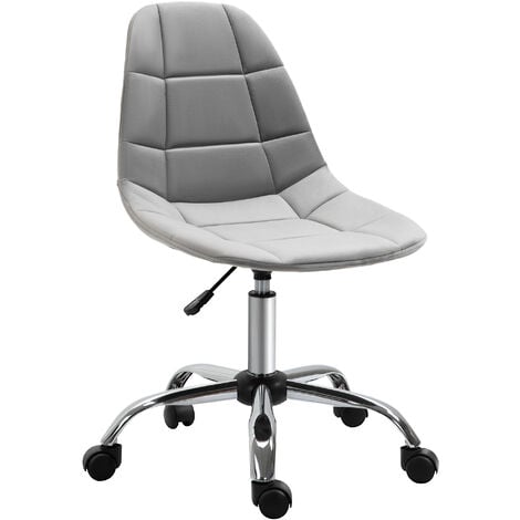 Vinsetto Ergonomic Office Chair with Adjustable Height for Home Office, Grey