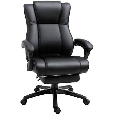 Vinsetto Executive Home Office Chair, Computer Chair, with Foot Rest Black