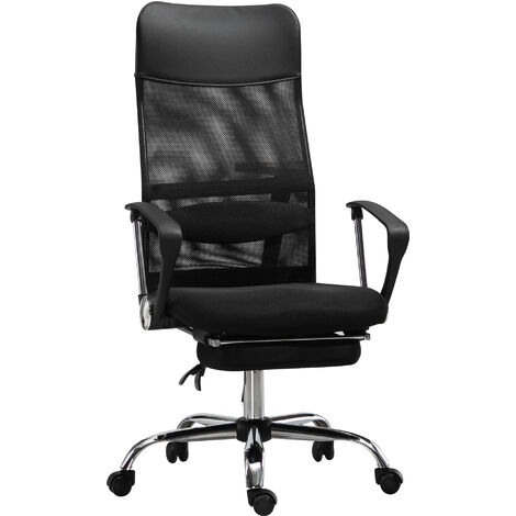 main image of "Vinsetto High Back Mesh Office Chair Swivel Adjustable Ergonomic Footrest"
