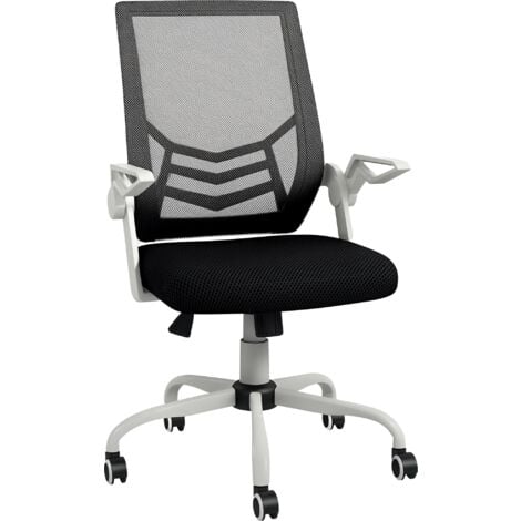 Vinsetto Mesh Swivel Office Chair Task Computer Chair w/ Lumbar Support Black