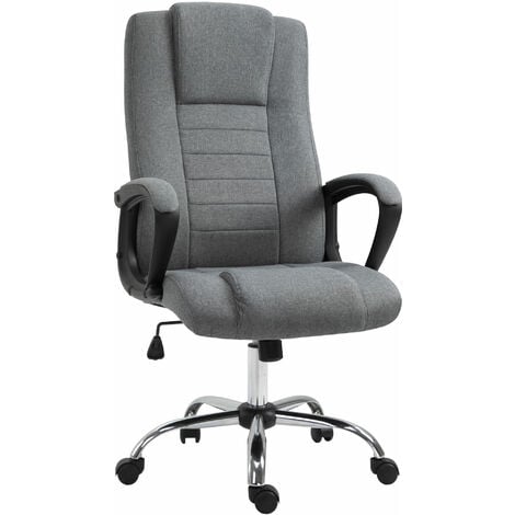 Vinsetto Office Chair for Desk, with Height Adjustable, Wheels, Dark Grey