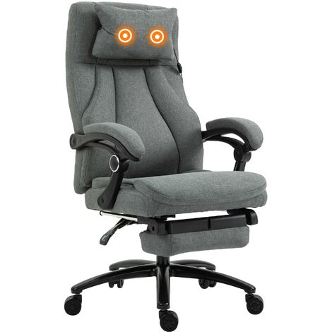 Vinsetto Office Chair Vibration Massage Pillow Executive USB Power Swivel
