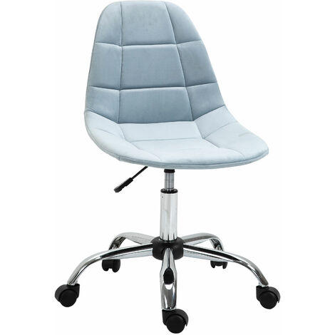 Vinsetto Sedia Girevole per Scrivania Ufficio Ergonomica Regolabile Azzurro