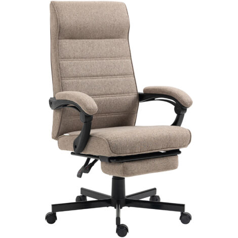 Vinsetto Sedia Reclinabile ed Ergonomica per Studio e Ufficio Marrone
