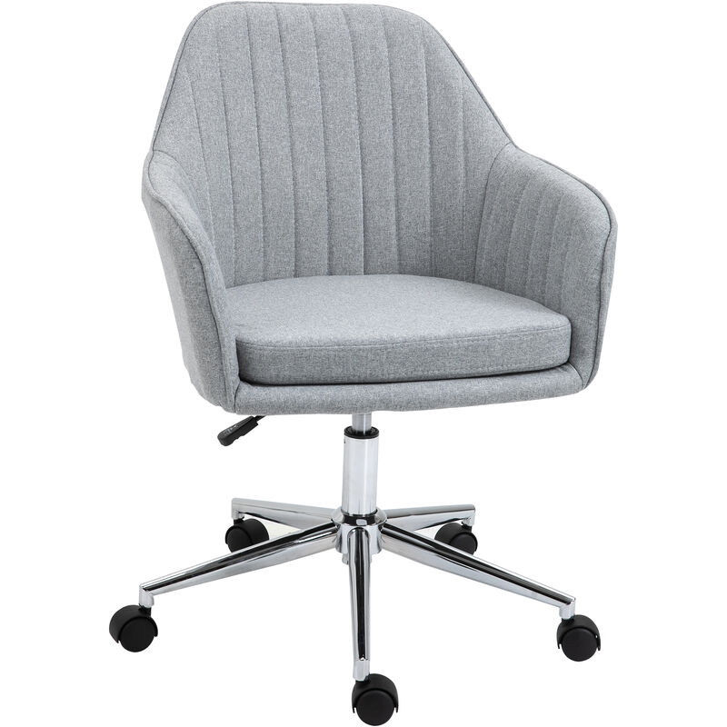 

Silla de Oficina Ergonómica Ajustable Giratoria Despacho Ordenador 120kg Gris - gris