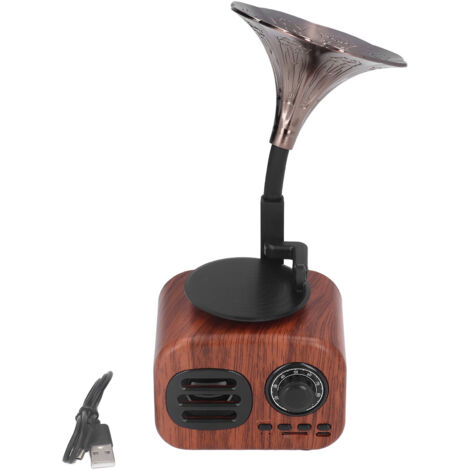 Vintage 5W Bluetooth-Lautsprecher mit USB-Akku – Retro-Lautsprecher für Zuhause, Büro und Partys