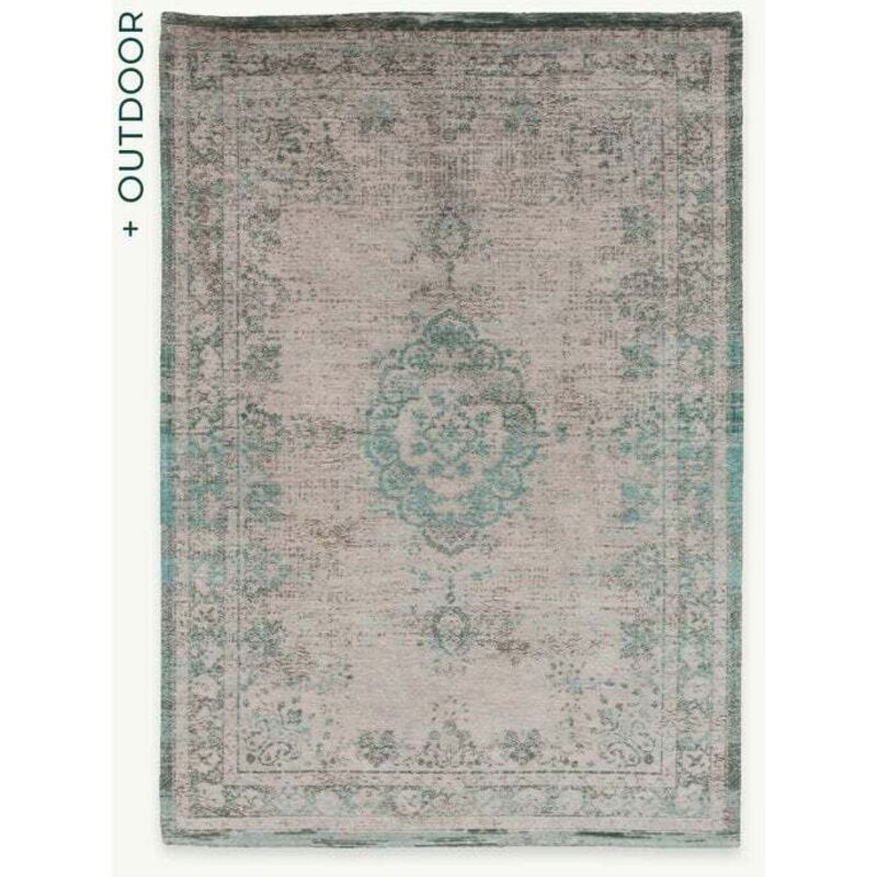 Louis De Poortere Medaillon-design – Fading World Medaillon-teppich – Hergestellt In Belgien – Mechanisches Jacquard-flachgewebe – Handgefertigt – Natürlich