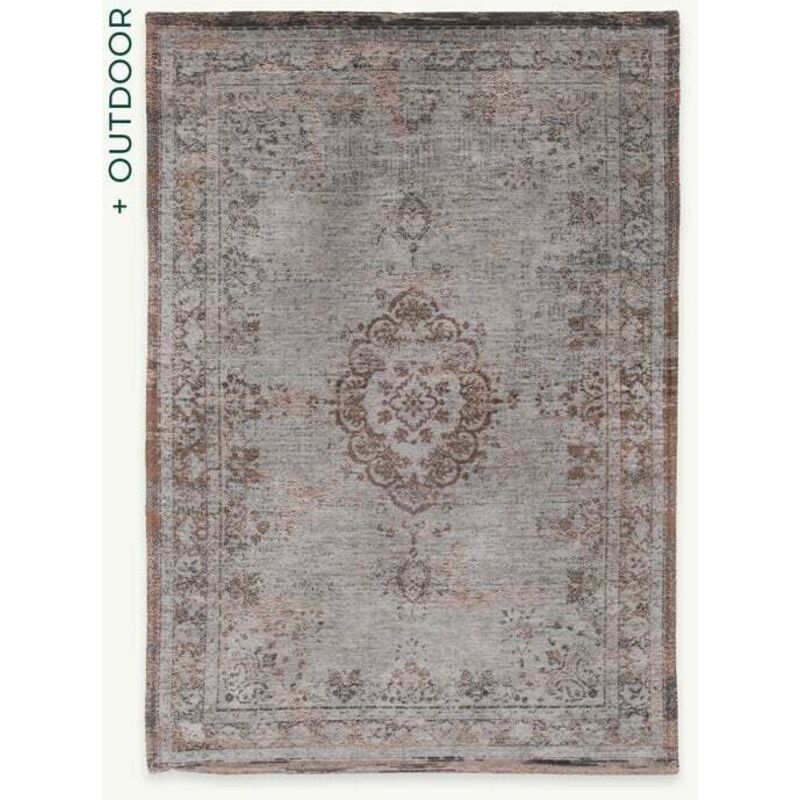 Louis De Poortere Medaillon-design – Fading World Medaillon-teppich – Hergestellt In Belgien – Mechanisches Jacquard-flachgewebe – Handgefertigt – Natürlich