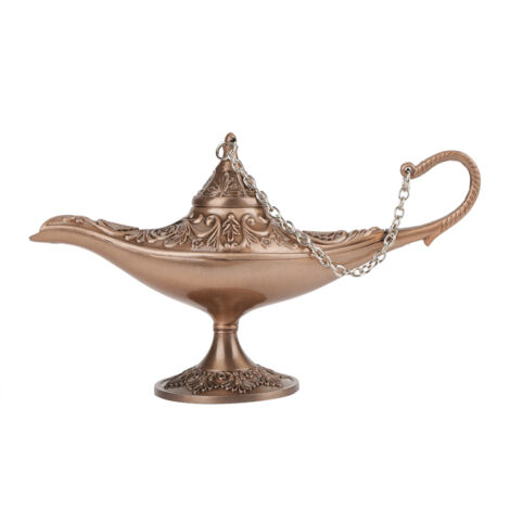 Vintage Aladdin Zauber-Wunschlampe - Buntes Retro-Sammlerstück (Kupfer)