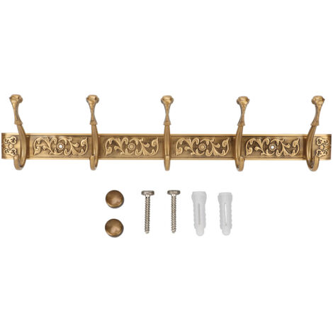 Vintage Aluminium-Wandhaken für die Tür – Aufhänger für Mäntel, Hüte und Kleidung