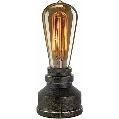 Interrupteur De Lampe Steampunk, Interrupteur De Lampe De Tuyau Rétro 3/4in  Avec Fil électrique Pour Lumières De Plomberie Pour Lampes De Tuyau De  Table Pour La Maison Pour La 