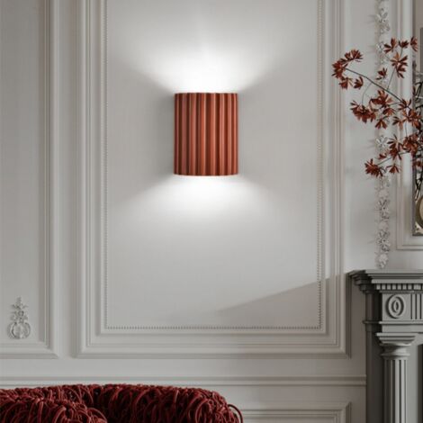 Vintage Applique da Parete Interno Lampade da Parete Arancione Lampada a Muro Luce Bianca Fredda