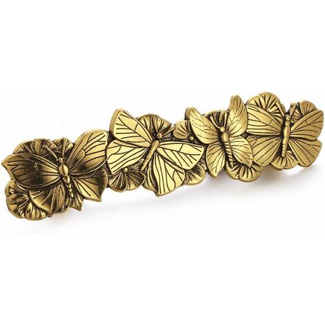 Vintage Barrette à Cheveux Papillon Pince à Cheveux Femme en Métal Bijoux de Tête Épingle Clips Cheveux Accessoires Cheveux Mariage Filles