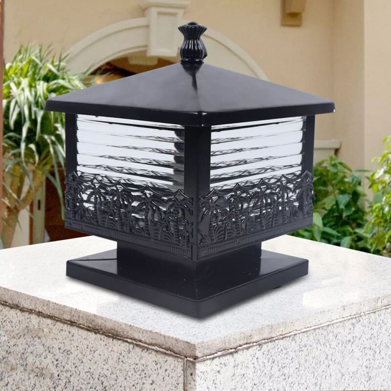 Image of Vintage Black Pillar Light Garden Gate&hellip;