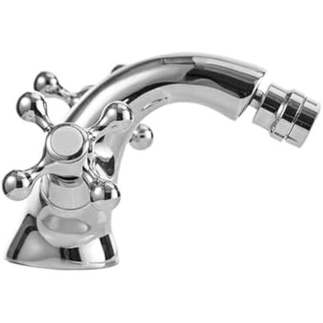 Vintage brass bidet faucet with two ceramic handles – Elegant classic style