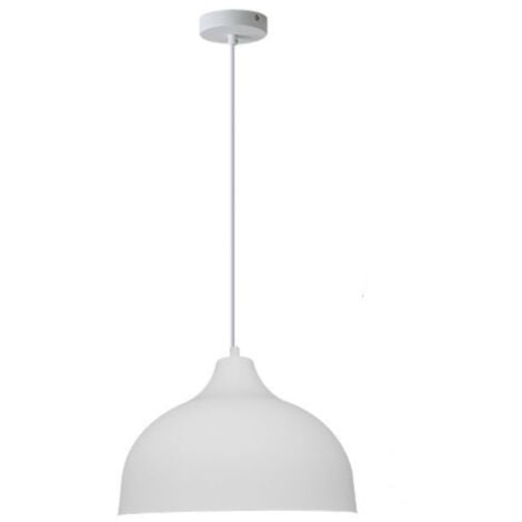 WOTTES White Metal Hanging Lamp for Kitchen Living Room Restaurant Ø26CM
