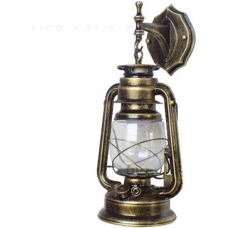 Vintage Country Light applique porche lumière LED antique extérieur lampe murale décoration de la maison (vert bronze)