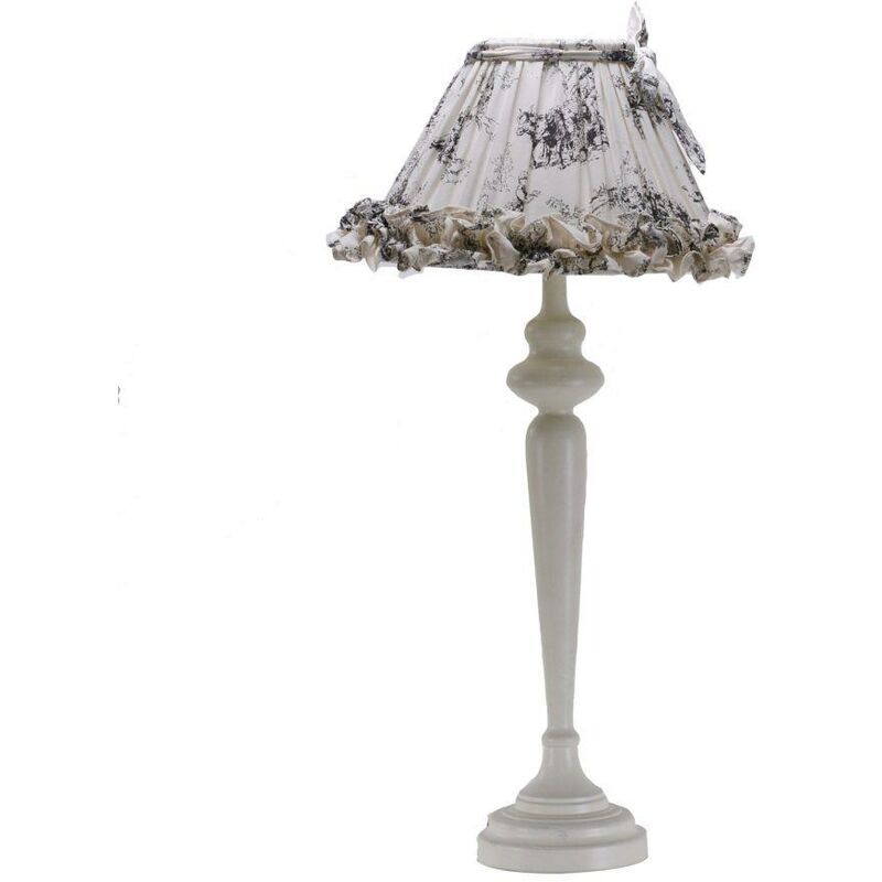 Webmarketpoint - Lampada metallo crema cm 30h68