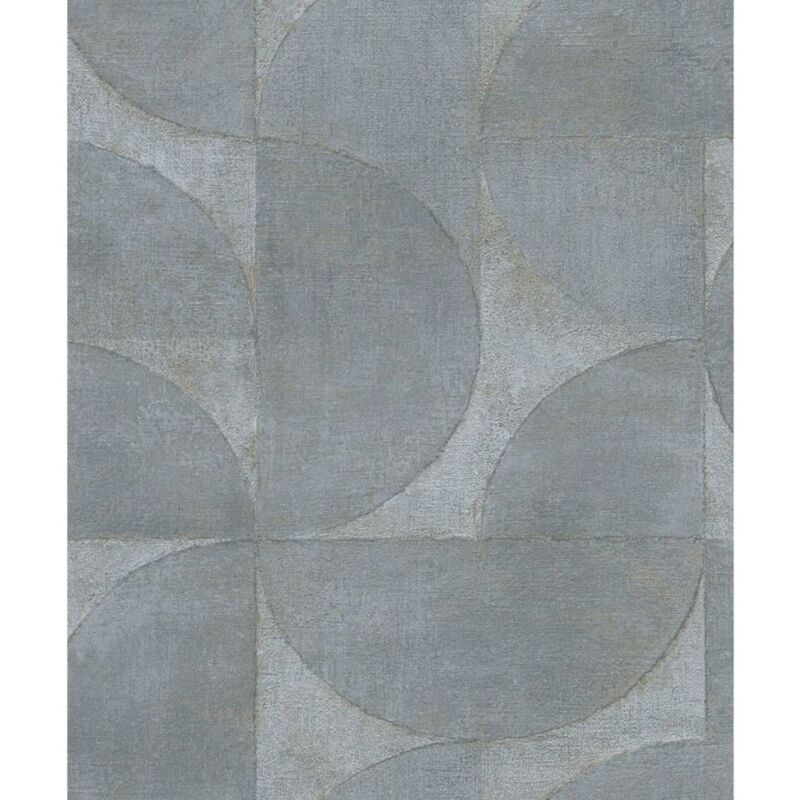

Papel de pared Graphic Circle Look gris metálico - Gris - Vintage Deluxe