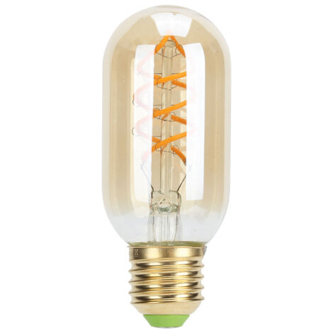 Vintage Doppelspiral-LED-Glühbirne E27, 4 W, flexibler Glühfaden, warmweiß, dekorativ, 220 V