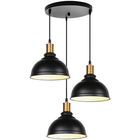 Lampadario per cucina cestino in metallo nero - 38D5