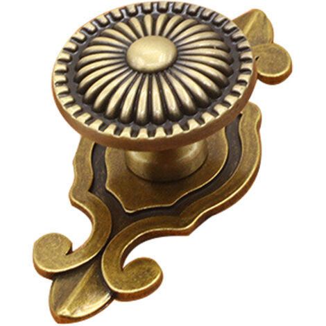 Vintage europäischer Tür-/Schrank-/Schubladengriff, Zink, Bronze, 74 mm, 1 Stück