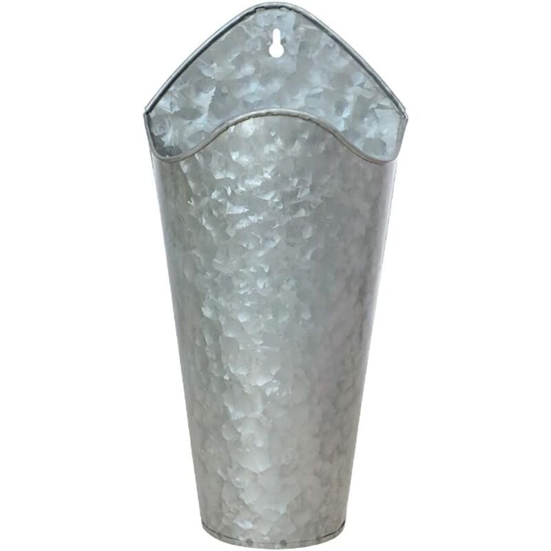 Vintage fleur vase fer suspendu pot de fleur suspendu pot style campagnard décoratif vase rustique zinc métal seau