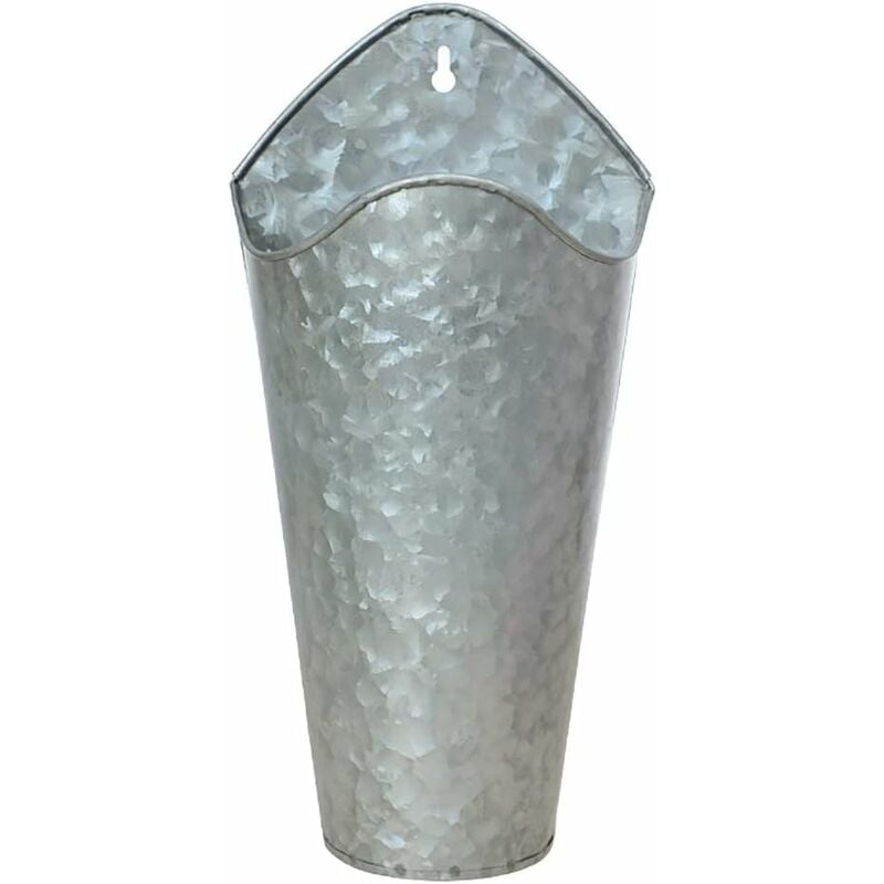 Fei Yu - Vintage fleur vase fer suspendu pot de fleur suspendu pot style campagnard décoratif vase rustique zinc métal seau