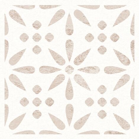 D-C-FIX Vintage Flowers Floor Tiles Self Adhesive Vinyl Flooring Kitchen Bathroom 1m²