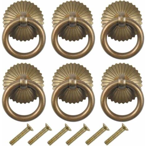 Vintage furniture handles, drawer ring handles, antique handles, furniture knobs for kitchen cabinets, chests of drawers and wardrobe doors (antique)