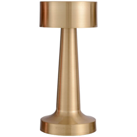 Vintage-Goldene LED-Schreibtischlampe, dimmbar, 2700–6500 K, mit integriertem Akku, für die Esszimmerdekoration – LuxDeco