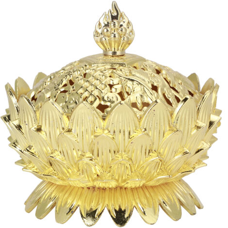 Vintage goldener Buddha-Räucherstäbchenhalter, Räuchergefäß für Feng-Shui-Dekoration zu Hause und im Büro