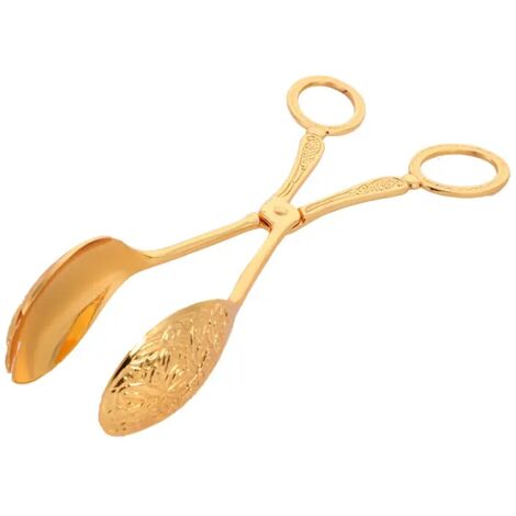 Vintage-Gravur: Kuchenzange, Salatzange, Dessertzange, Backutensilien, Küchenaccessoires