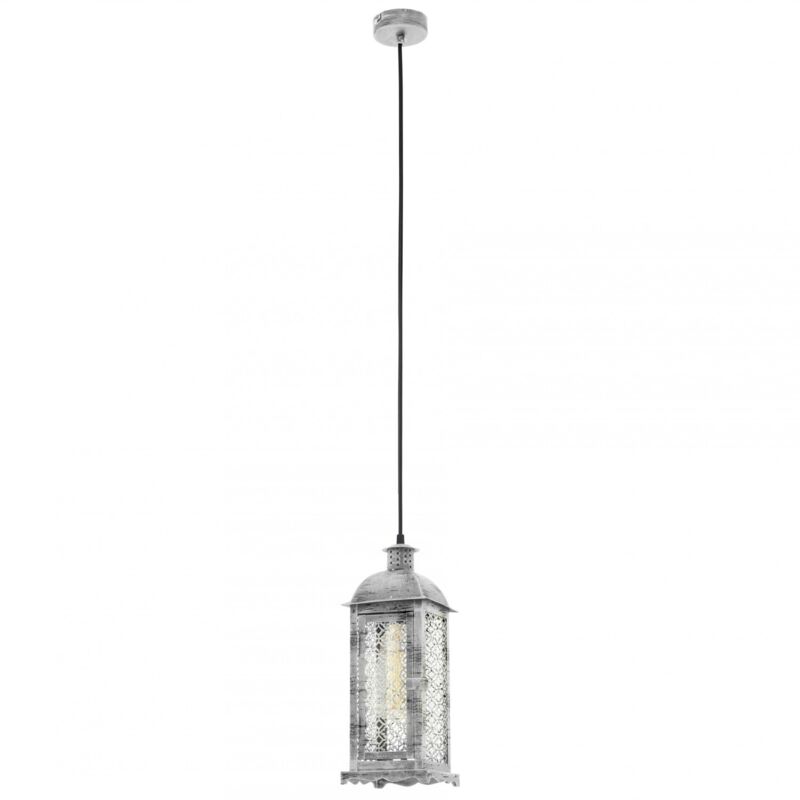 Vintage Hängeleuchte Silber-Antik - 49216