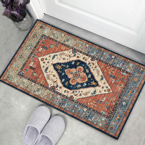 Vintage Indoor Floor Mat, Anti-Slip Front Door Rug Soft Quick Absorb Entry Door Mat - 6090cm