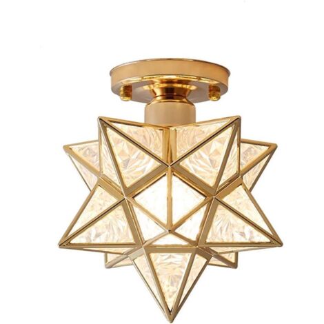 Vintage industrial ceiling light with PVC metal shade, E27 socket, for living room, kitchen, hallway