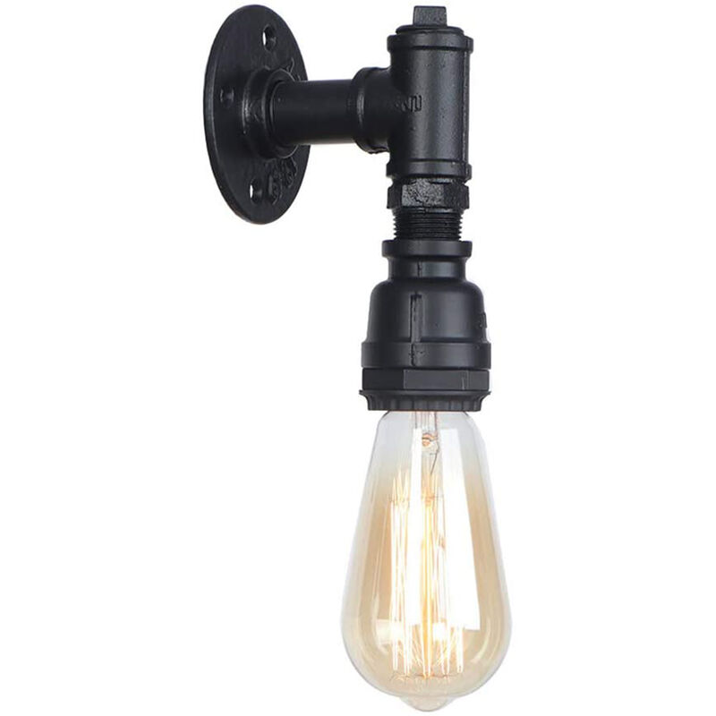 Vintage Industrial Wall Lamp E27 Black Iron Wall Light Steam Punk Retro Wall Sconce For Indoor Lighting