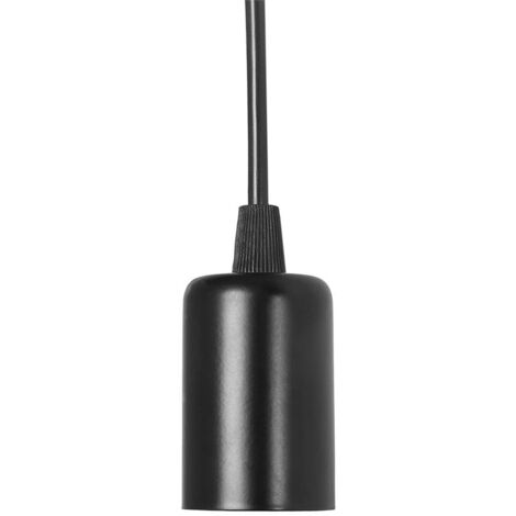 Vintage-Industrie-Hängeleuchte mit 8 Armen, E27-Fassung – Retro-Halterung aus schwarzem Metall – 19,5 cm, 2 m Kabel zum Selbstanbringen