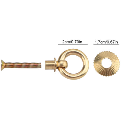 Vintage-Kosmetikringe – Mini-Clipringe aus Kupfer im Vintage-Stil – 2 cm Durchmesser – 4er-Set