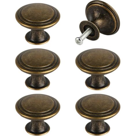 Vintage-Küchenschrankgriffe, antike Möbelknöpfe, 30 mm, runde Schubladengriffe, Küchentürgriffe für Schränke und Kommoden