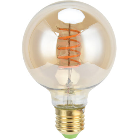 Vintage-LED-Lampe mit flexiblem Glühfaden, E27-Sockel, 4 W warmgoldenes Licht, 110 V, für Zuhause, Bar und Hotel