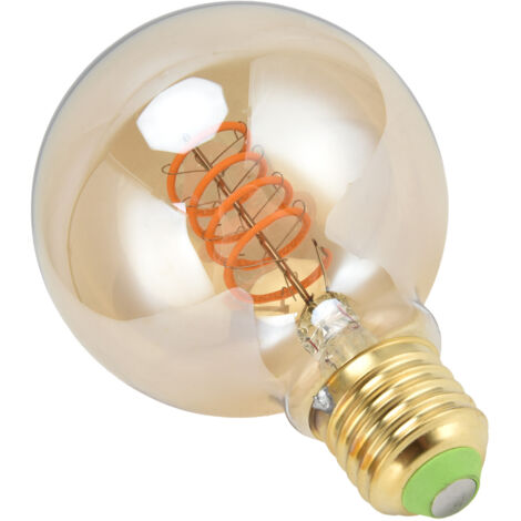 Vintage-LED-Lampe mit flexiblem Glühfaden, E27-Sockel, 4 W, warmgoldenes Licht, 110 V für Zuhause, Bar und Hotel