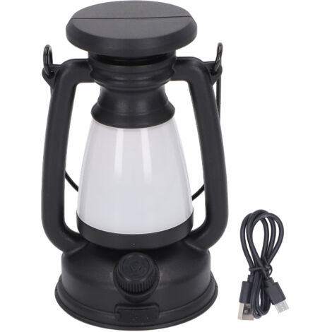 Vintage-LED-Laterne mit Dimmfunktion, tragbar für drinnen und draußen, Camping und Garten
