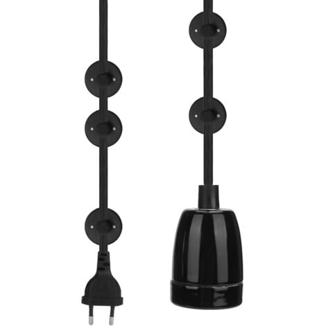 Vintage LED-Pendelleuchte E27 85-265V mit 4m Netzkabel (Keramik)