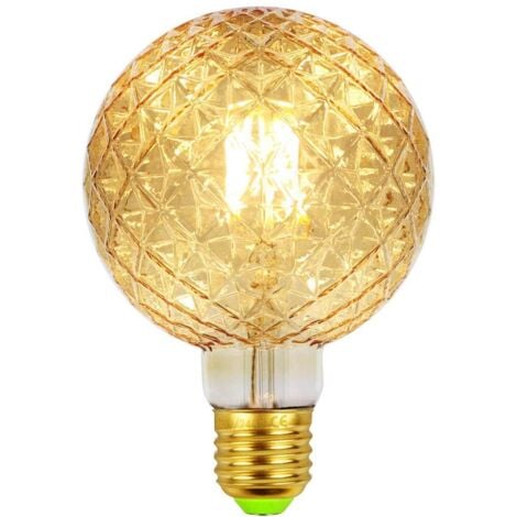 BEIJIYI Vintage LED Retro Filament Light Bulbs 4W 220/240V E27 Decorative Bulb G95 Crystal