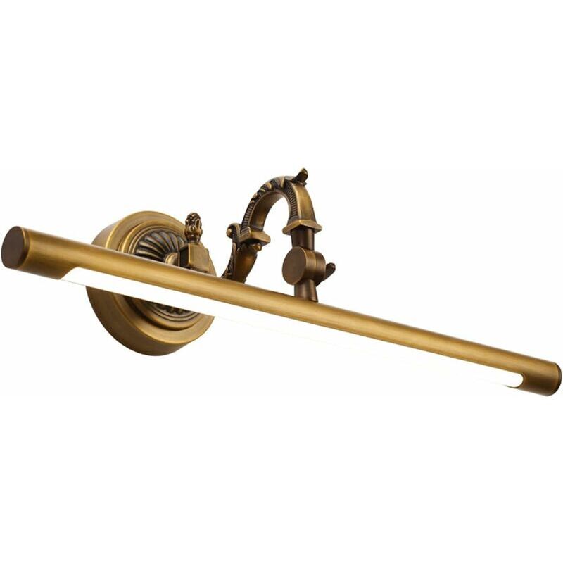Vintage LED Salle De Bains Miroir Lumière Salle De Bains Éclairage En Laiton IP44 Éclairage Étanche pour Coiffeuse Miroir Lampes, 8W 630LM 4000K