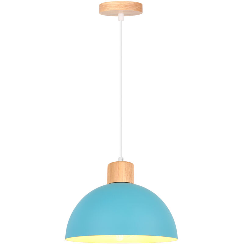 Image of Vintage Metal Ceiling Light Blue Modern&hellip;
