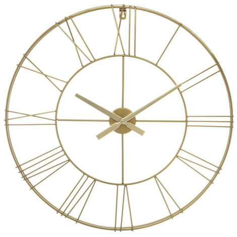 Vintage-Metall-Pendeluhr Durchmesser 70 cm atmosphera - gold