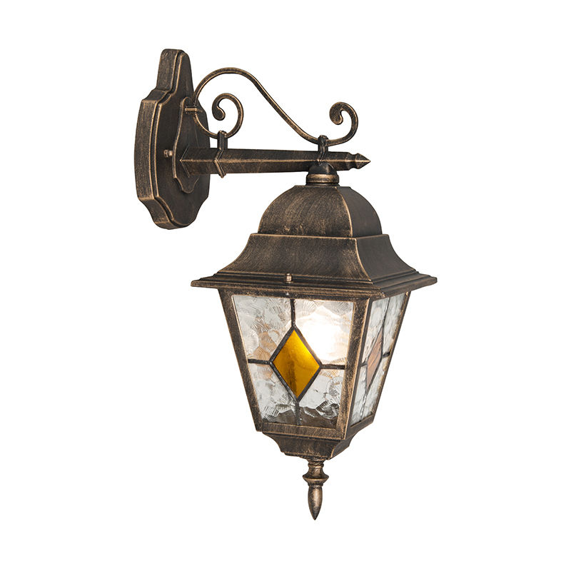 Vintage Outdoor Wall Lantern Bronze - Antigua Down