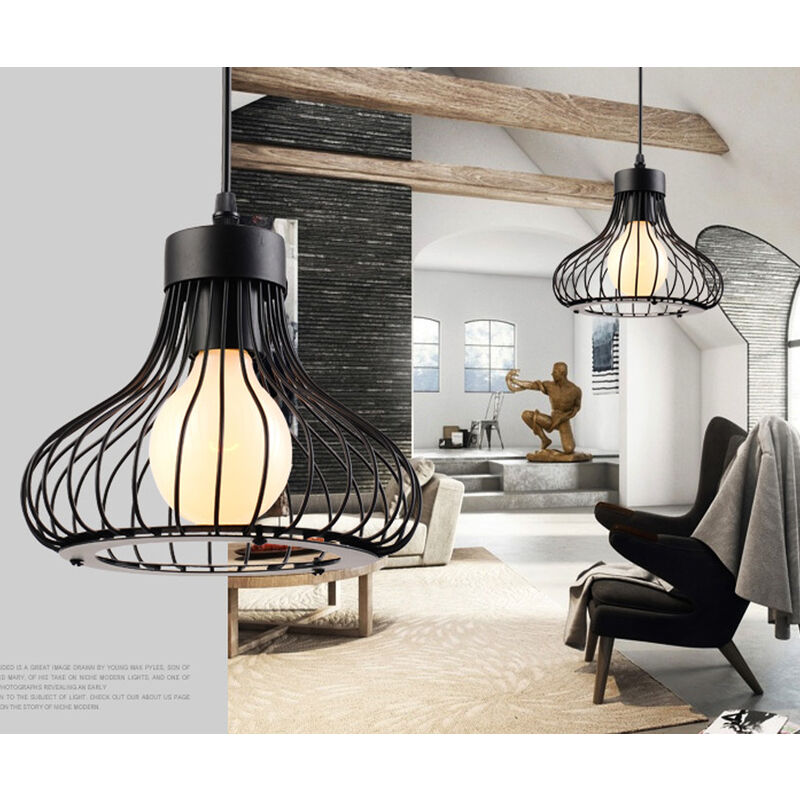 Image of Pendant Light Minimalist Gourd Cage Chandelier,&hellip;